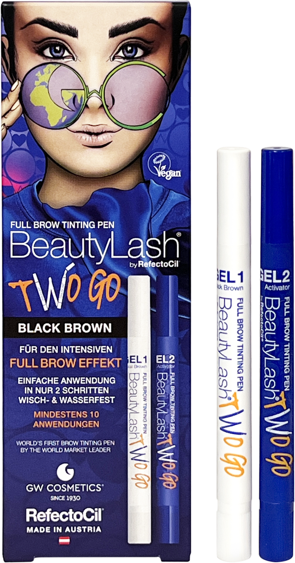 REF TWO GO BEAUTYLASH TINTING PEN BLACK BROWN