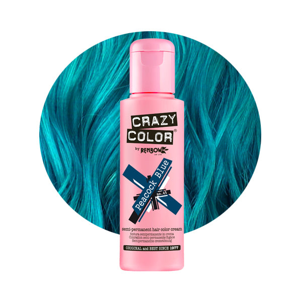 CRAZY COLOR PEACOCK BLUE 45